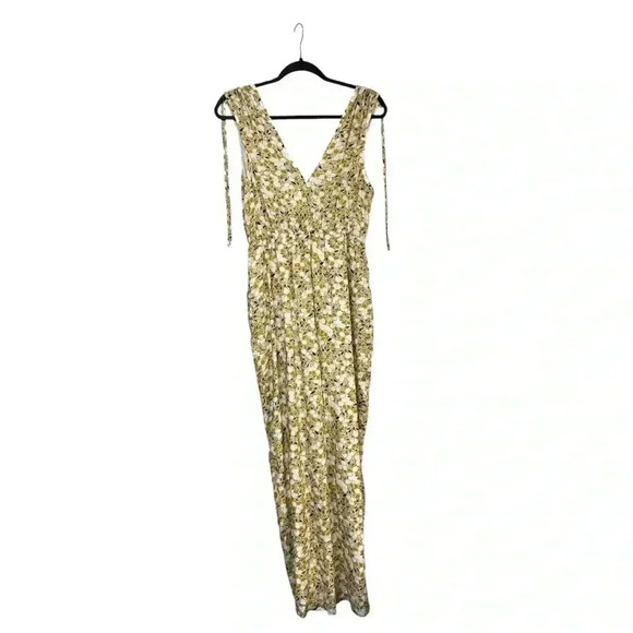 NWT Lush Floral Yellow Flower Print Jumpsuit Size S - Picture 2 of 6